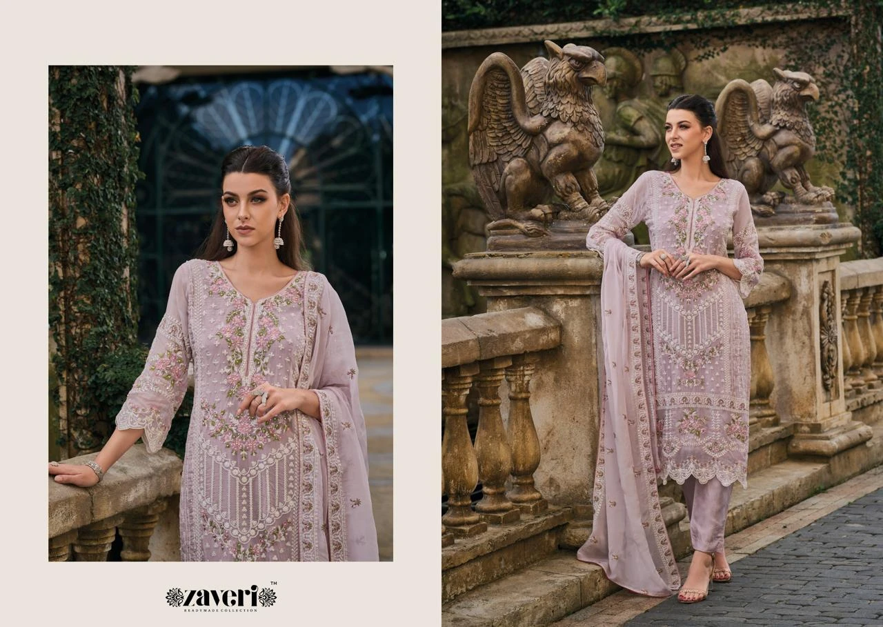 Zaveri Femina Colour Edition 2 Soft Organza Wholesale Fancy Readymade Salwar Suit Catalog — Wholesale Readymade Suit, MPA wholesale from Surat - Gallery Image 4